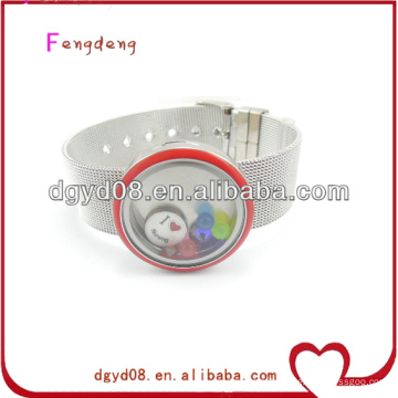 Popular men's mesh floating charms bracelet wholesale